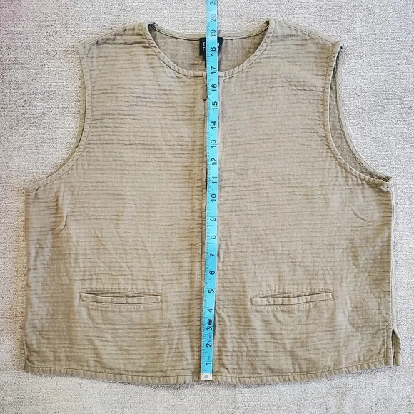 Eileen Fisher Zip Front Vest/Top - Picture 9 of 14